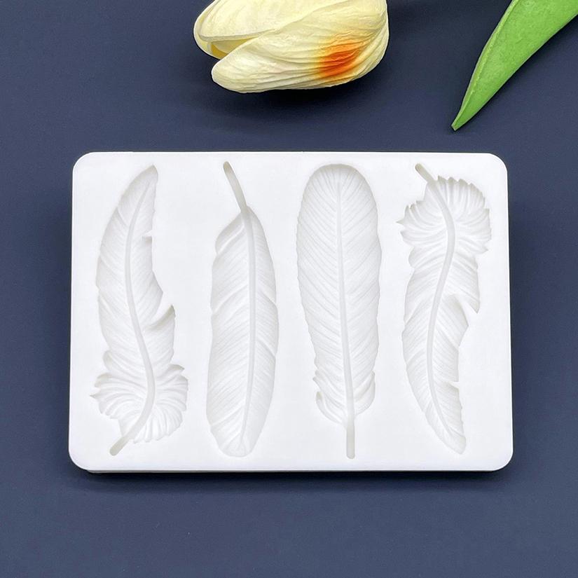 

Силиконовая форма «Перо» для выпечки шоколадных кексов, сахарной помадки, инструменты для украшения торта