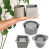 Resin Epoxy Flower Pot Mold Odorless Silicone Mould Convenient Concrete Mold  Vase