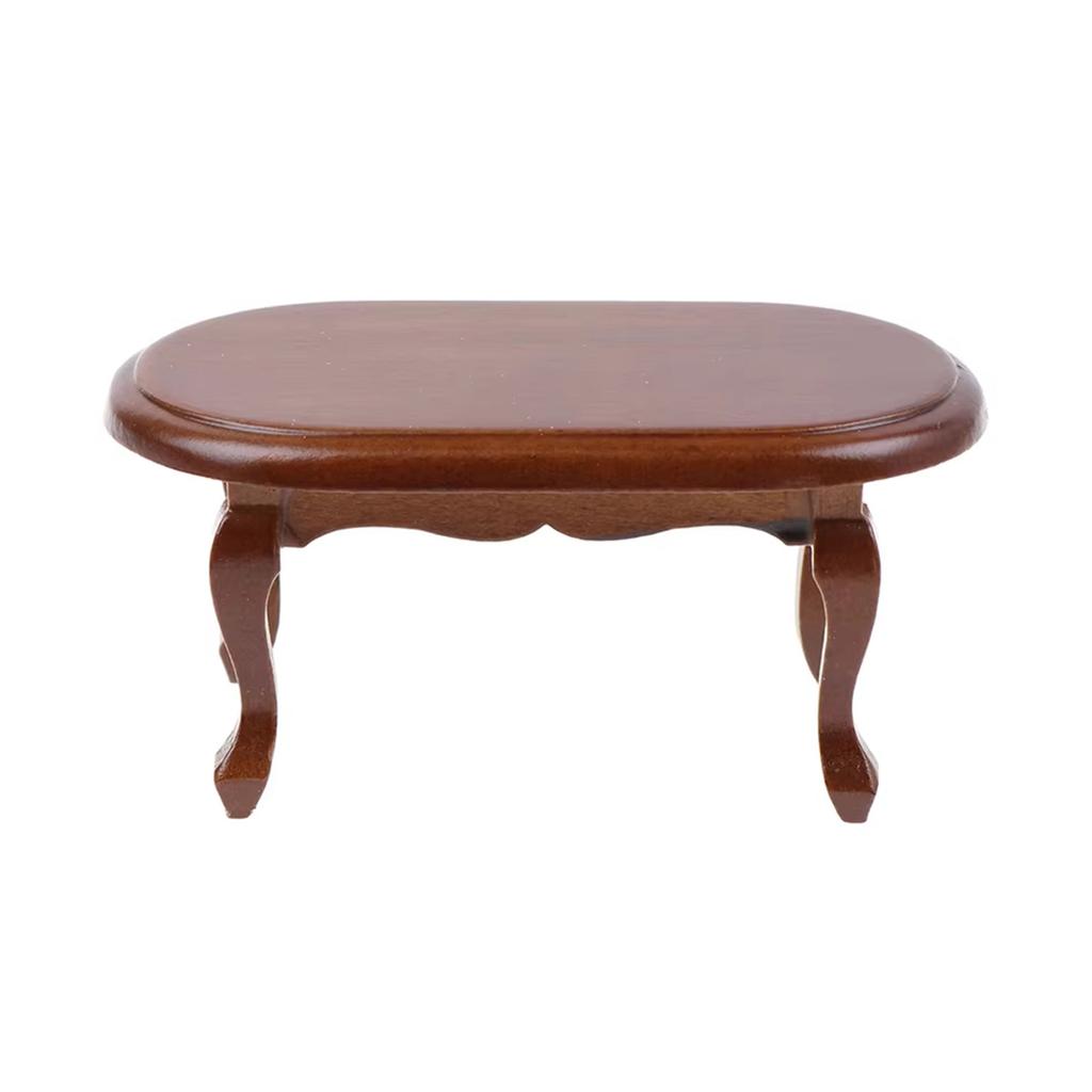 1:12 Dollhouse Miniature Furniture Coffee Table Dollhouse Living Room Decoration Model Tea Table Dollhouse Accessories