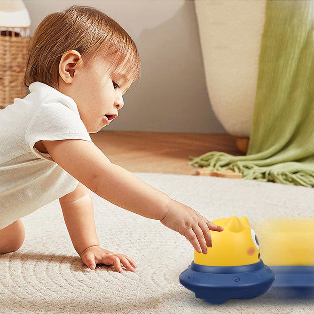Pressing The Space Flying Saucer Pressing The Inertia Sliding Cute Cartoon Toy,can Be Used As A Gift Forparent-child Interaction