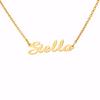 Custom Titanium Steel Letter Necklace - Personalized Clavicle Chain Pendant for Women