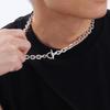 Vnox 9mm Chunky Chain Necklace for Men Women, Thick Rolo Link Chain Collar, Toggle Clasp Slide Necklace, Simple Jewelry