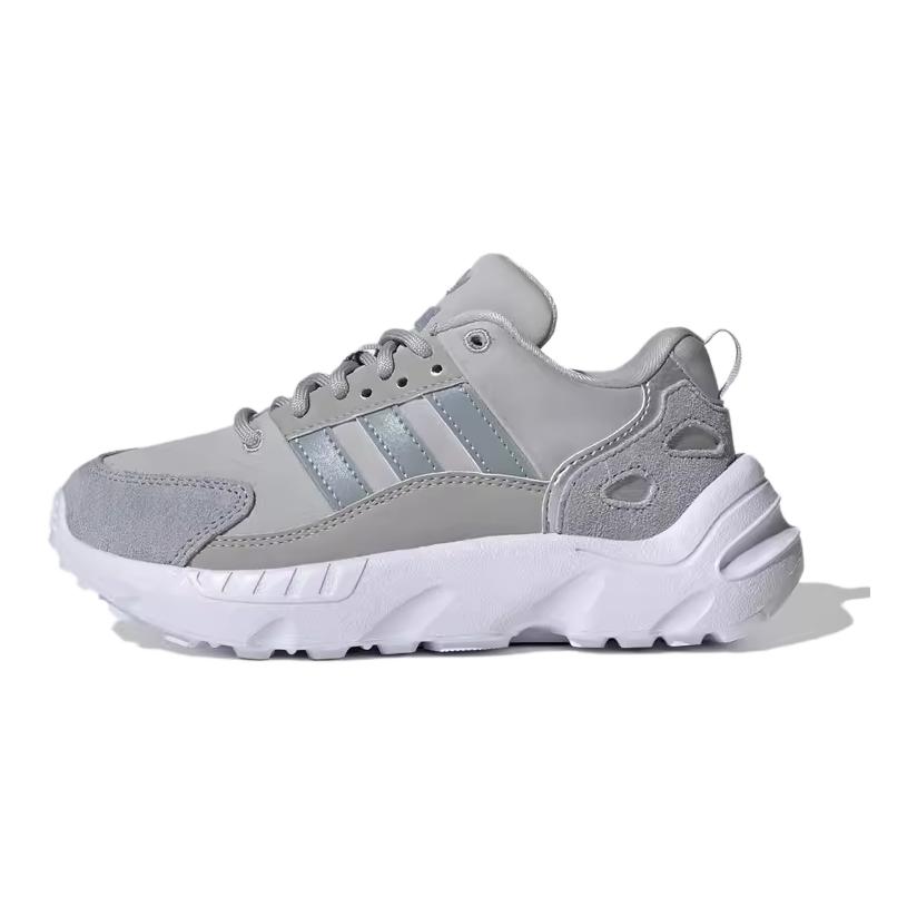 Adidas Originals ZX 22 Soft Comfortable Non-Slip Wear-Resistant Casual Shoes Kids Sneakers Gray HQ1583