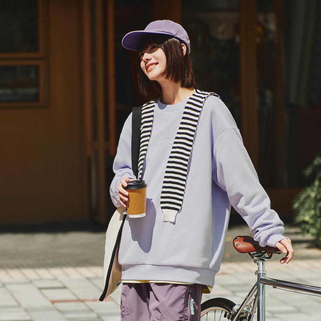 Anta Fleece Casual Streetwear Campus Fashion Comfortable Loose Pullover Thick Warm Sweatshirt Unisex Sweatshirt 972618704N-7
