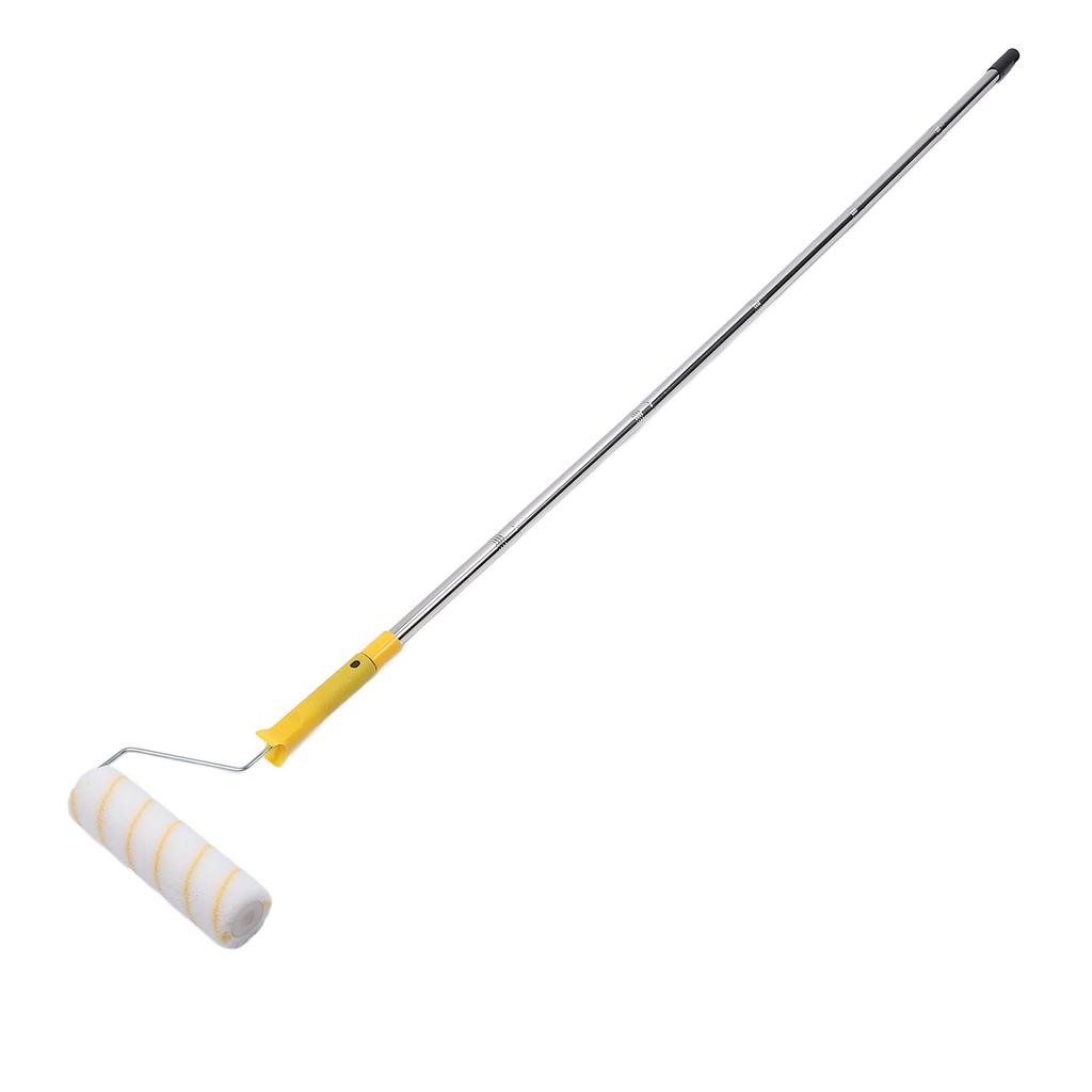 Paint Roller Kit with Covers Stainless Steel Rods Brush Tray Professional Wall Painting Tool Kit for Ceiling Furniture