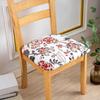 Stretch Printed Chair Seat Cushion Covers For Dining Room Chair Cover For Wedding Banquet Seat Chair Slipcover Home Decor