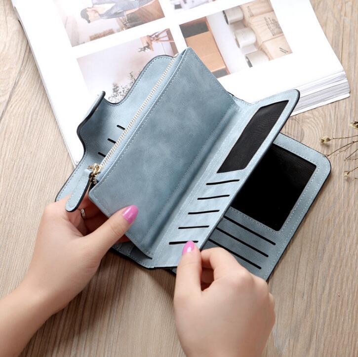 Luxury Long Women Wallet Female Scrub Bag Ladies Money Coin Purse Credit Card Holder