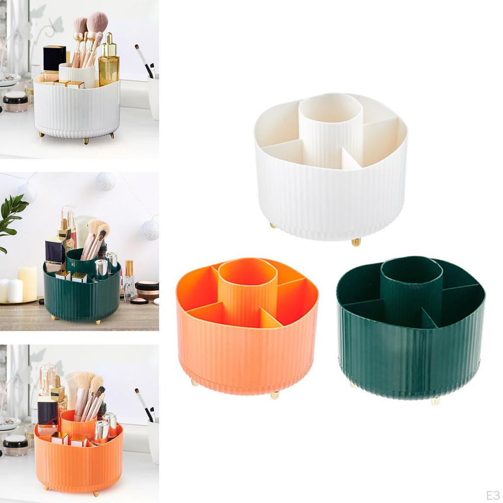 Rotating Cosmetic Display Case Desktop Organizer Multiuse Portable for Bedroom