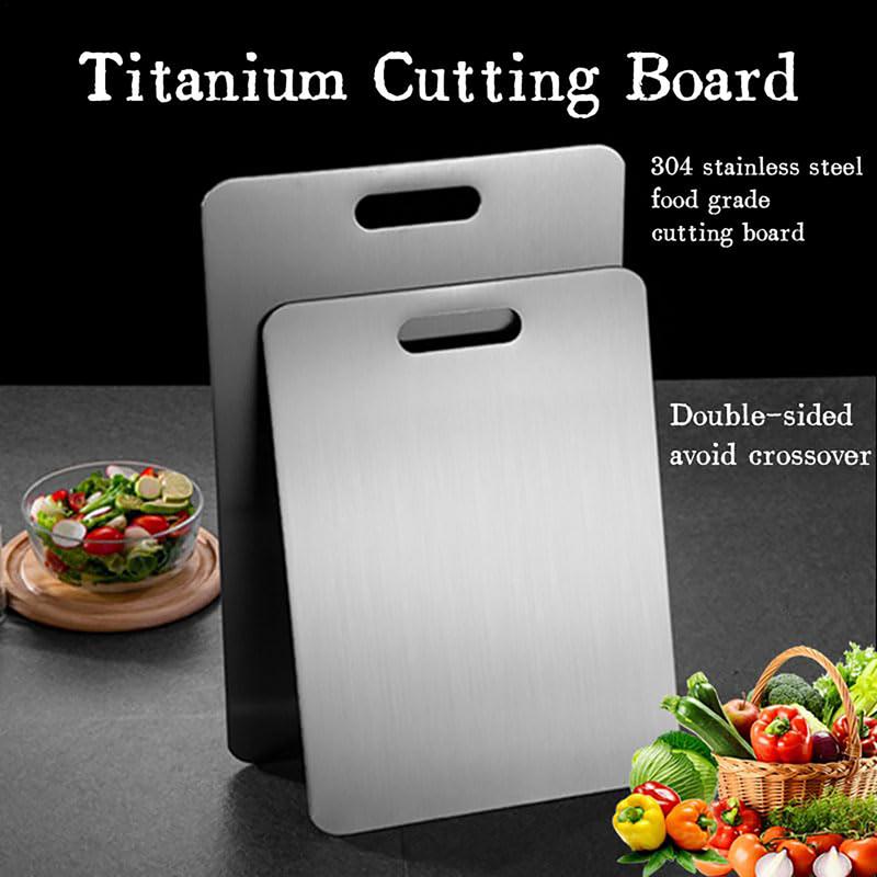 Titanium Cutting Boards Stainless Steel Cutting Board Double-Sided Food Grade Cutting Board Kitchen accessories