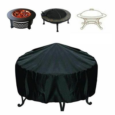 Cubierta Redonda para Hoguera de Patio Protectora contra el Polvo Cubierta para Barbacoa Grill Exterior UK