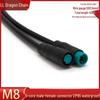 Waterproof M8 Aviation Plug with Cable: 2-6 Pin Male & Female Connector