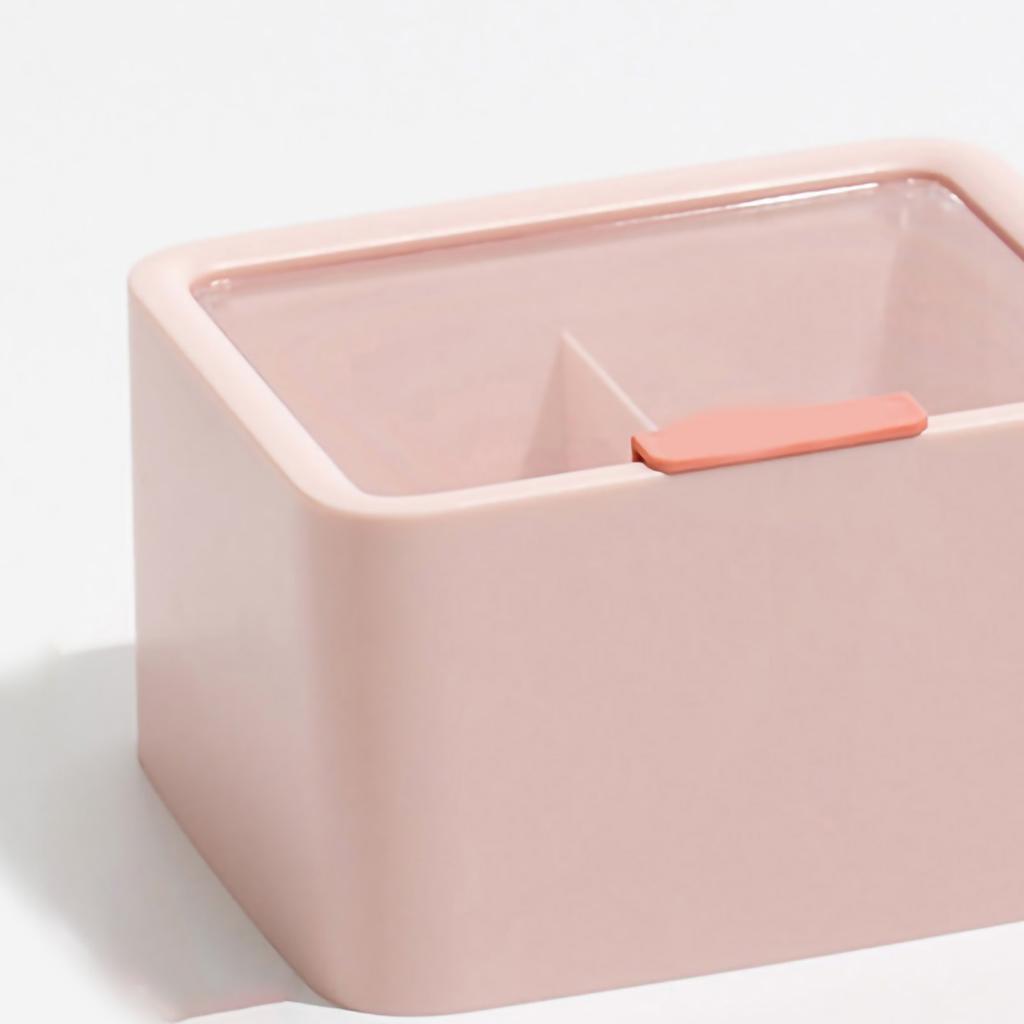 Pudełko do przechowywania szminek Duża pojemność Dwuwarstwowa konstrukcja kratki Przezroczyste pudełko do przechowywania z pokrywką