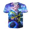 Men Women Gaming T-Shirt With 3D Digital Print Character Design Casual Short Sleeve Tee