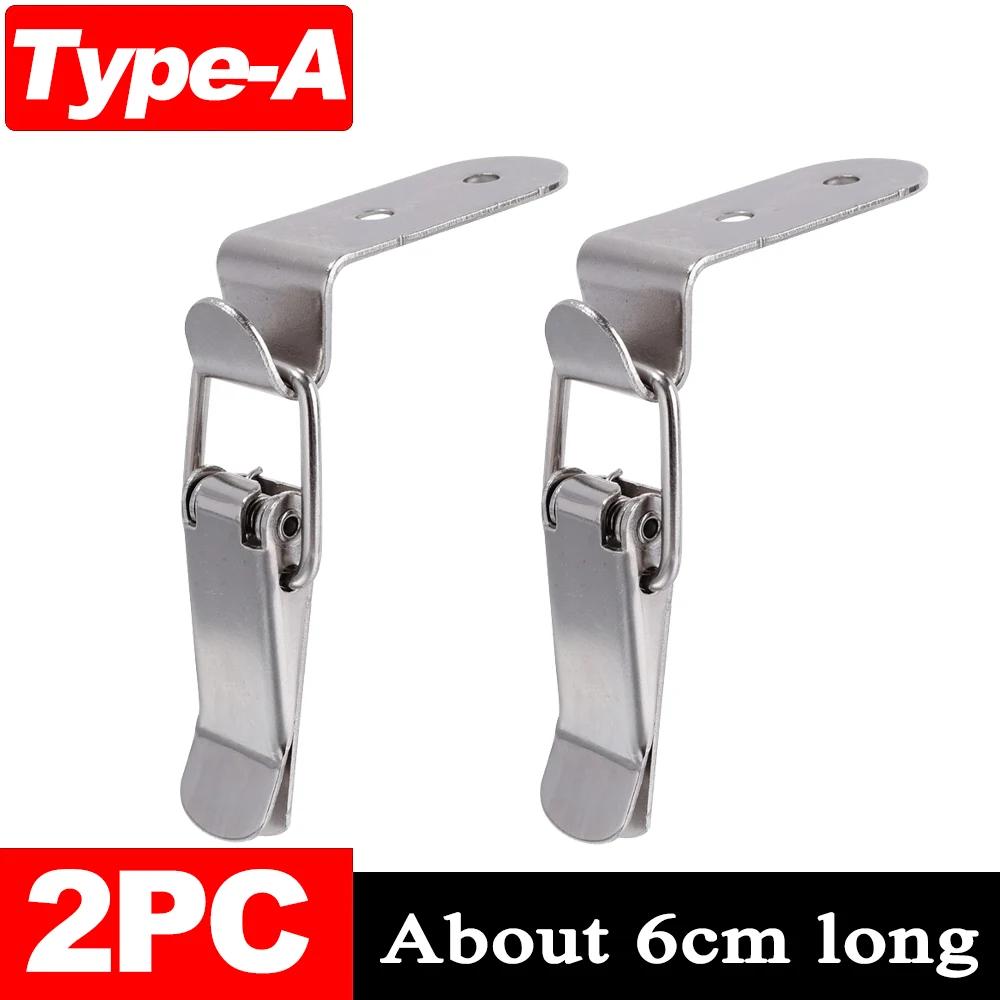 12/1x 90 Degrees Duck-mouth Buckle Hook Lock for Leather Suitcases Wooden Boxes Iron Spring Loaded Draw Toggle Latch Clamp Clip