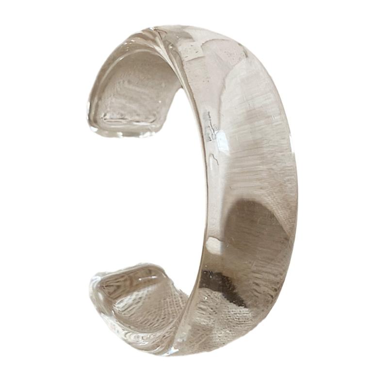 

Acrylic Bangles Women Stylish Wide Round Wristbands Fashionable Acrylic Jewelry Round Bangle Present for Women Girls