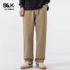 Baleno Herren S&K Serie Gerade geschnittene Freizeithose