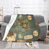 Avatar The Last Airbender Map Blankets anime tv show Flannel Funny Warm Throw Blankets for Home Autumn/Winter
