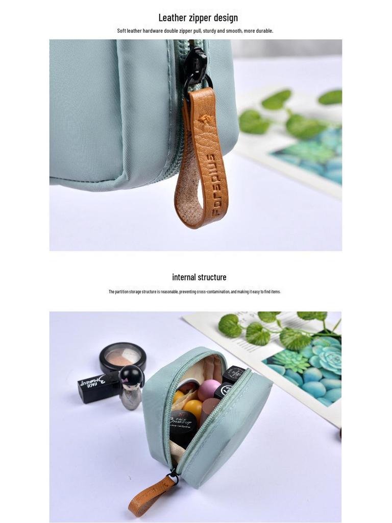 Mini wasserdichte Make-up-Tasche im koreanischen Stil: Tragbare Handtasche zur Aufbewahrung von Lippenstift und Puder