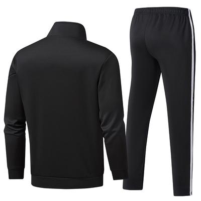 Men's Casual Sports Suit, Spring and Autumn Stand Collar Hoodie, Youth Suit, Men's Long Sleeved Suit, Two-piece Set