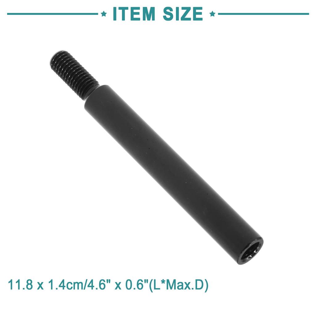 ACROPIX Car Manual Gear Shifter Shift Knob Extension Lever Extension Universal 93mm Black 1pcs