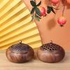 Solid Wood Pan Incense Burner, Indoor Aromatherapy Burner With Sandalwood Incense, Tea Ceremony ,Prayer Rooms, Yoga Decoration