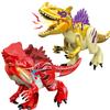 Big Dimension Assembled Construction Blocks Plaything Dinosaur World Triceratops Tyrannosaurus Children Animal Miniature Bricks Playthings for Boys