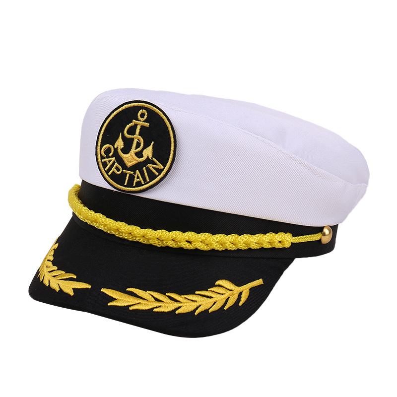2025 New Spring Summer Party Yacht Captain Hat - Sailor Style Outdoor Sun Protection Performance Cap