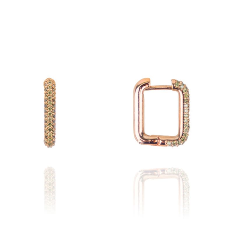 AUGUST ALICE Lumi Linea Square Ring Earring