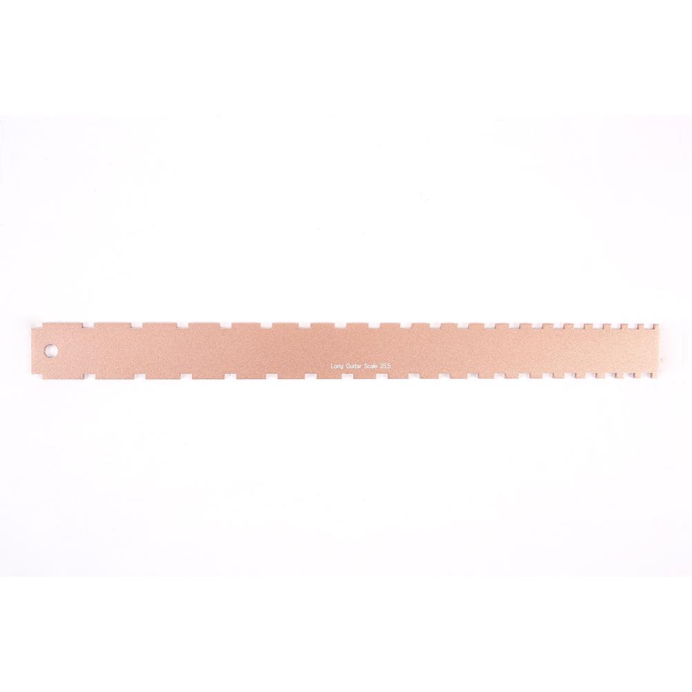 Guitar Neck Luthier Notched Straight Fretboard Edge Fret Ruler Aluminum Luthiers Tool Compatible For Gibson Fender Guitar