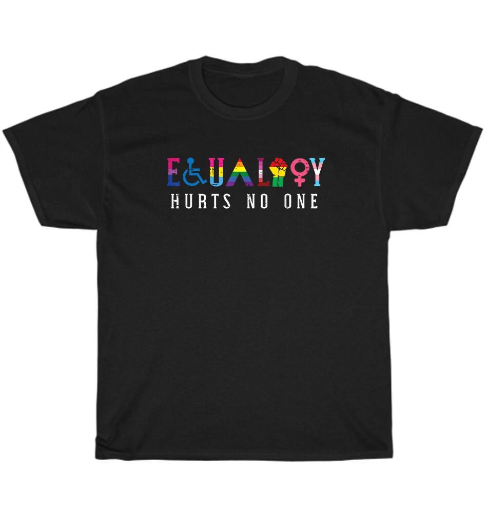 Equality Hurts No One Gay LGBTQ Pride Rainbow Flag Ally T-Shirt Unisex Tee Gift