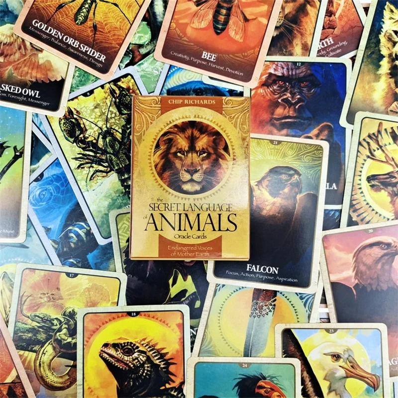 The Secret Language Of Animals Oracle Cards A 46 Tarot English Visions Divination Edition Deck Borad Playing Games