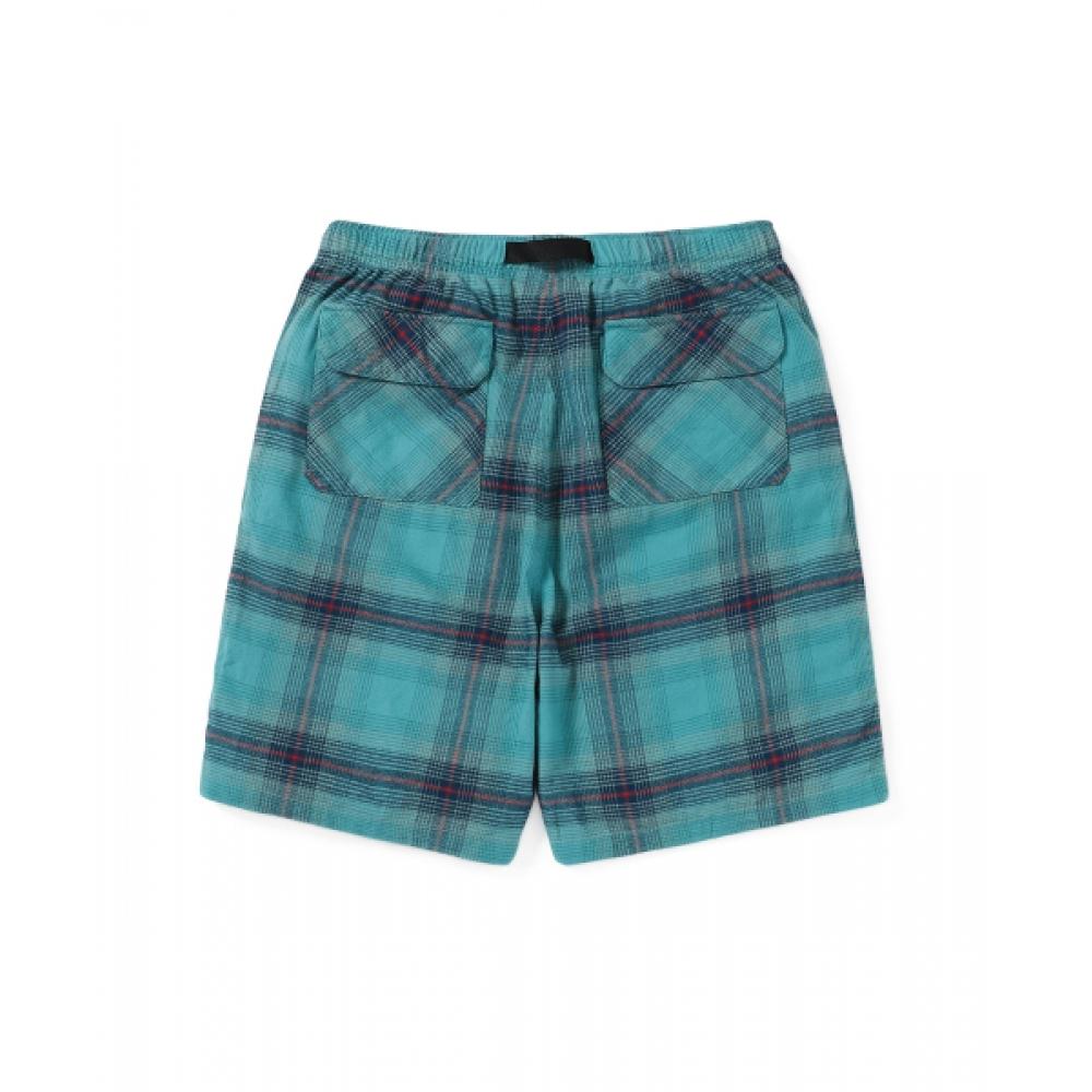 Thisisneverthat Beted Check Short Green