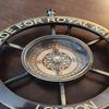 Limited Edition 15.24cm Compass with Royal Navy Engraving and Ship's Wheel Collectible