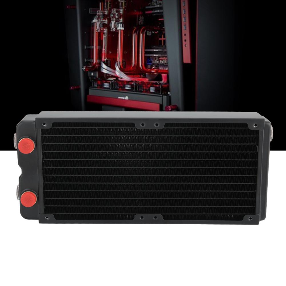 Water Cooling Double Layer 45MM Heat Dissipating Copper Radiator for Beauty and Industrial Equipment