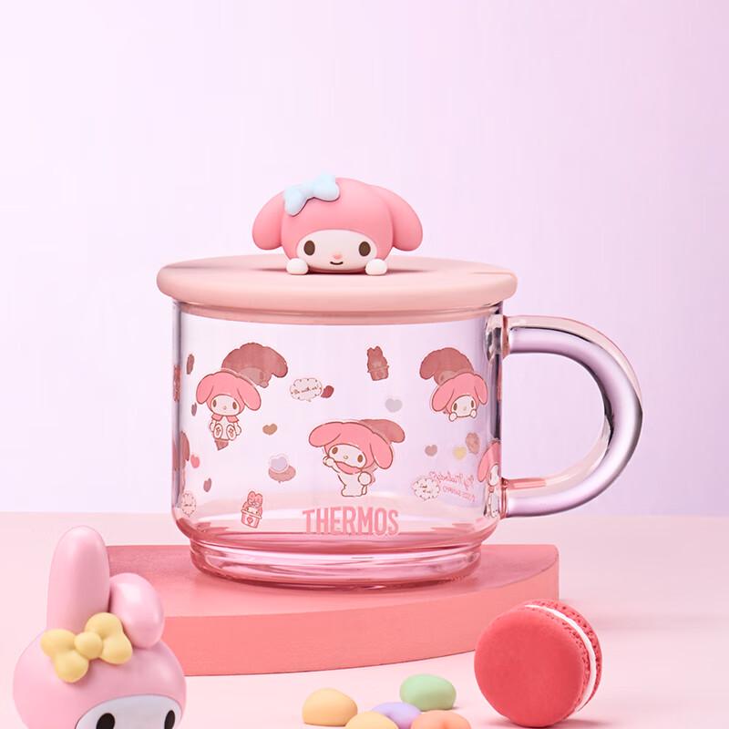 THERMOS My Melody High Borosilicate Glass Straw Cup