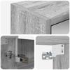 Bathroom Mirror Cabinet Grey Sonoma 43 x 16 x 62.5 cm