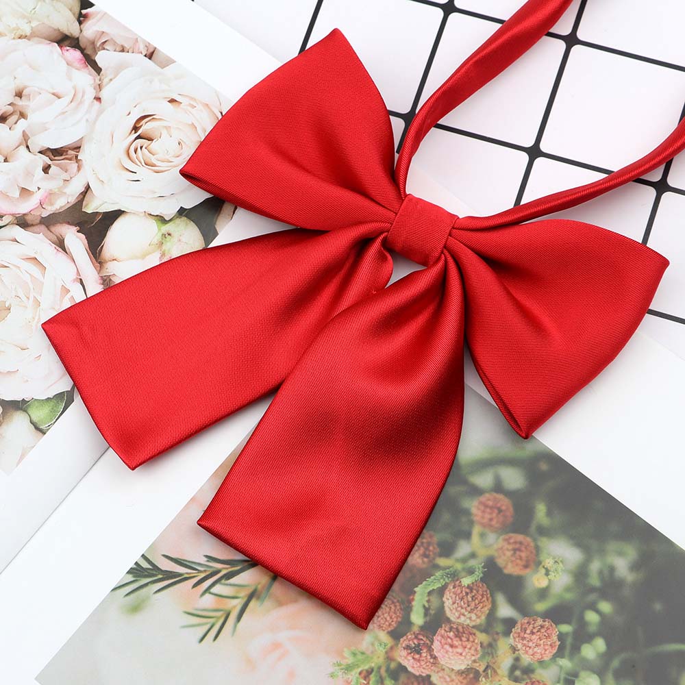 Perfect Match Colorful Women‘S Shirts Bowtie Ladies Girl School Wedding Party Bowknot Pink Bule Black Classic Butterfly Knot Suits Accessories