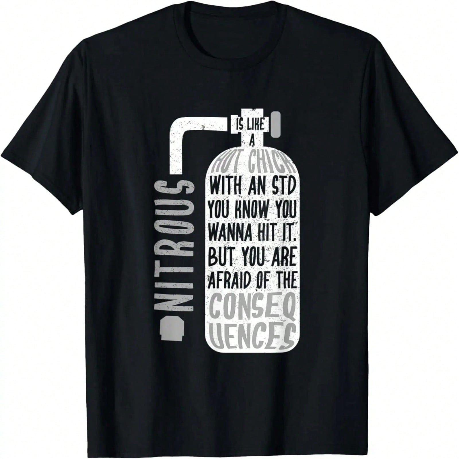 unisex Funny Car Guy Gift - Nitrous Is Like A Hot Chick T-Shirt S разноцветный