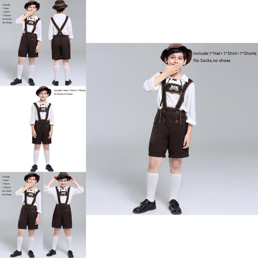 Premium Quality Children's German Oktoberfest Costume For Halloween And Cosplay