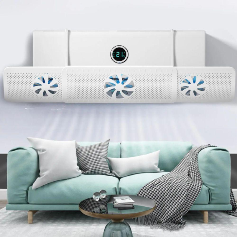 With 3 Fans Adjustable Air Vent Baffle Adjustable AC Vent Baffle Conditioner Baffle For Bedroom