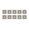 Tungsten Carbide Replacement Inserts Pack of Ten (Square Shape) for High Performance For Woodworking and CNC Router Use
