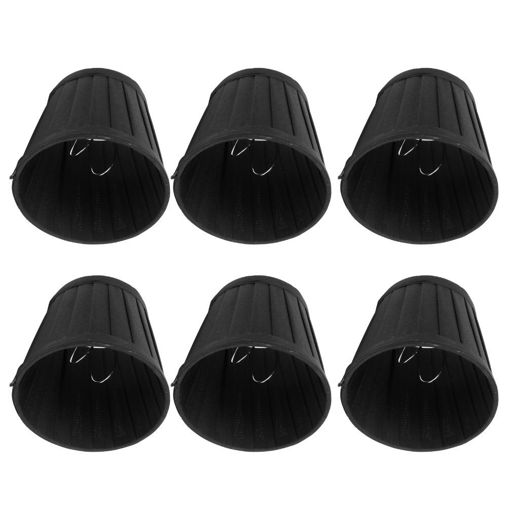 6 Stück Clip-On Design Lampenabdeckung Stoff Kleine Lampenschirme Moderner Wandlampenschirm Innenleuchte