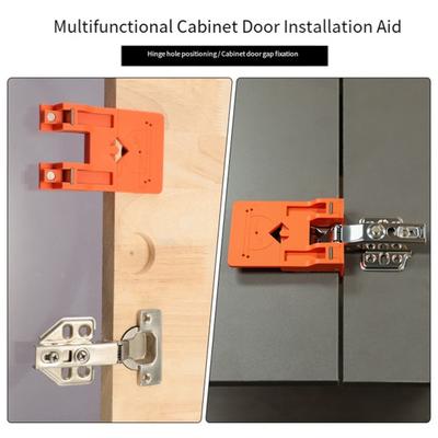 1/2Pcs Hinge Mounting Bracket with Powerful Double-Sided Magnets 2.6mm Hinge Gap Spacer Professional Hinge Installation Tool