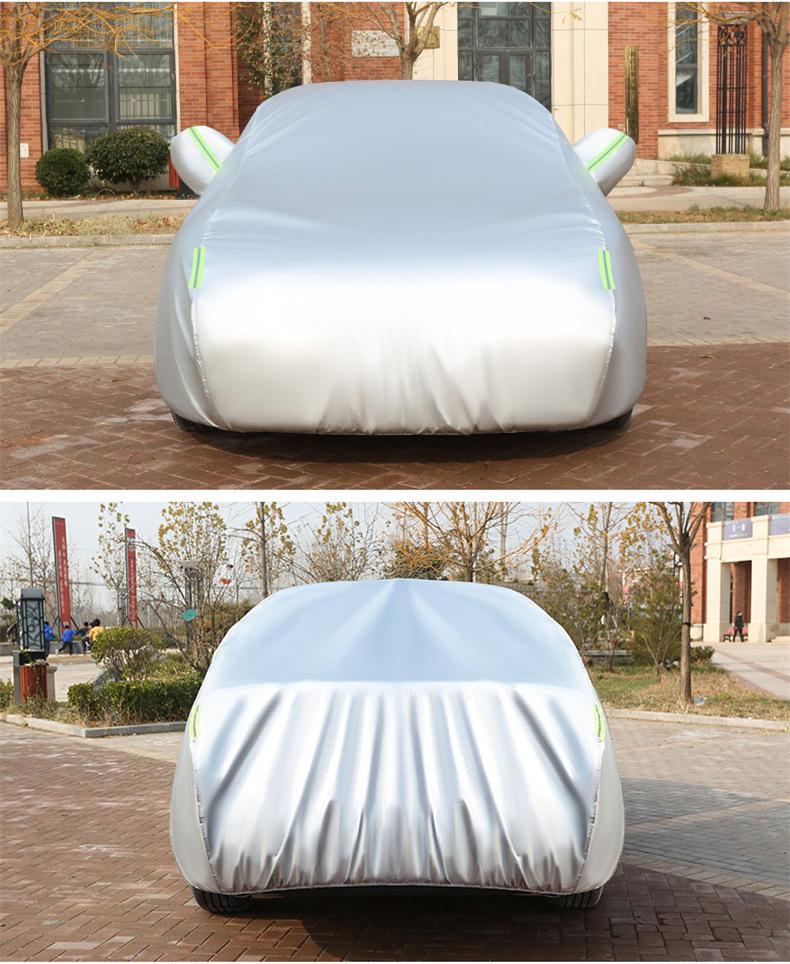 Oxford Cloth 210D All-Season Car Cover: Thick Sunshade, Heat Insulation, and Rainproof Protection