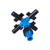 50Pcs Cross-type Mist Nozzle 7.5mm Interface 4-way Garden Greenhouse Farmland Atomization Dust-removal Cooling Watering Sprayer