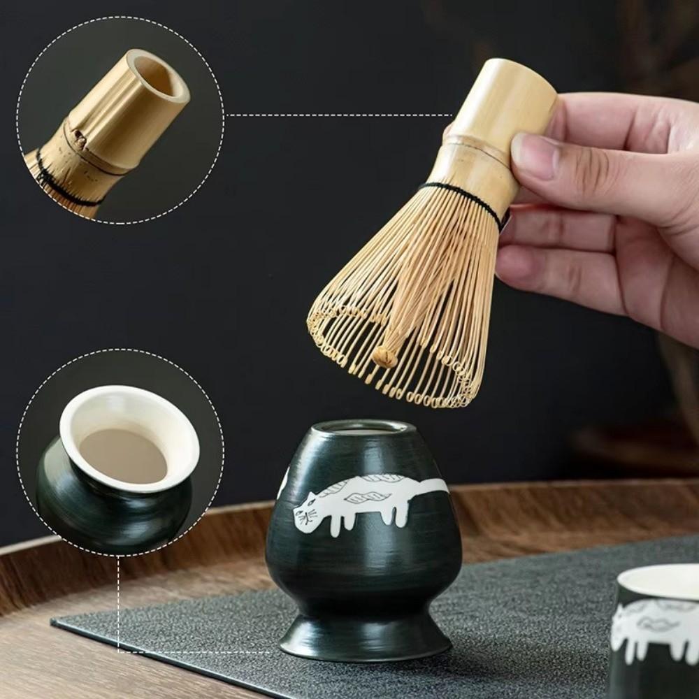 Ceramic Matcha Whisk Holder Cartoon Whisk Holder Japanese Matcha Whisk Container  Home Teahouse