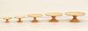 Swanson Shoji Wooden Cake Stand, Medium, Rubberwood, 21.5cm Diameter x 9.5cm Height, Compote Dish, Natural, KS-105
