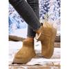 Women's Winter New Platform Snow Boots Fleece Lined Thickened Bread - Style Cotton Boots