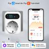 For Tuya WIFI Digital Thermostat Socket 16A Outlet Featuring Remote App Access and Voice Control Compatibility
