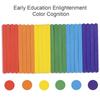 Children's Rainbow Stick Thinking Puzzle Wooden DIY Ice Cream Stick Puzzle Challenge Table Games Montessori Educational Toys